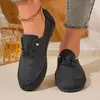 Nuevos Zapatos Casuales de Caña Baja Estilo Europeo y Americano para Mujer, Zapatos Cosidos Transfronterizos Suaves de Suela Flexible sin Cordones Hechos a Mano, Venta al por Mayor Tallas Grandes