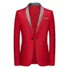 Traje de comercio exterior para hombre, talla europea, casual y elegante, traje pequeño con diseño de retazos, traje de dos piezas simulado, business casual, ropa formal para hombre