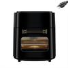8L Airfryer de Grande Capacidade Inteligente Visual Multi-Função Forno com Tela de Toque Air Fryer Fritadeira Elétrica Máquina de Batata Frita