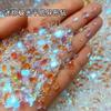100 mixed nail art pequeno branco formato plano diamante elfo quente gelo transparente Aurora charm diamante roxo joia de unha