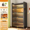 Librero de acero con puertas a prueba de polvo, gabinete de almacenamiento, librero de hierro para niños, estantería para sala de estar y dormitorio, gabinete de almacenamiento, vitrina
