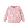 Estilo Europeo Transfronterizo 26 Años Niños Estilo Otoño Sudadera con Capucha Dibujo Animado Unicornio Cuello Redondo Estampada Sudadera para Bebé Niño Pequeño