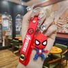 Llavero creativo de Spider-Man de la serie Marvel, bonito muñeco de anime, bolso, llave de coche, colgante, regalo