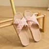 Pantuflas de Lino Lidani para Mujer Modelo Nuevo 2026 para Interiores del Hogar Antideslizantes Silenciosas Amigables con los Invitados Pantuflas de Ratán de Alta Gama para Hombre