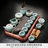 Juego de Té Ge Yao traje Bandeja de Té Hogar Oficina Lujo Ligero Estilo Chino Cerámica Tetera Kung Fu Tazón con Tapa Taza de Té Caja de Regalo