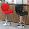 Banqueta alta banqueta moderna minimalista banqueta para uso doméstico banqueta ajustável em altura balcão de recepção encosto cadeira giratória de caixa
