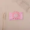 Accesorios para el Cabello Infantiles Directos de Amazon Transfronterizos Color Cálido Jacquard Nylon Diadema para Bebé Banda para el Cabello de Bebé Girasol en stock