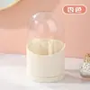 Tubo de Almacenamiento para Brochas de Maquillaje a Prueba de Polvo Giratorio Mesa de Tocador Escritorio Compartimento para Sostener Brochas de Sombra de Ojos Lápiz de Cejas Cubo para Brochas Estante de Almacenamiento