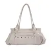 Bolso de Mano de Cuero Suave Color Sólido Lujo Ligero para Mujer 2026 Nuevo de Gama Alta para el Trabajo Transfronterizo Simple Moda Bolso de Hombro Único para el Trabajo