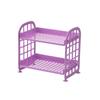 Cosméticos Joias Prateleira de Armazenamento Dobrável Simples para Casa Mesa Banheiro Prateleira de Armazenamento de Camada Dupla Prateleira de Armazenamento Coração Feminino