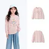 Camiseta de Manga Longa Balaone para Meninas Infantil 2025 Nova Outono Estilosa Doce Roupa de Baixo Top para Crianças Maiores