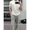 Camiseta de Manga Corta para Hombre con Tacto Premium, Diseño de Hombro Fuerte y Mangas con Puño de Alta Resistencia, Top Deportivo Casual de Verano de Secado Rápido Elástico