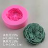 Flor de Estambre Bola de Flor Rosa Molde de Silicona Molde para Pastel Mousse Helado Molde para Vertido de Yeso Gel de Aromaterapia