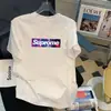 Camiseta Delgada para Niños 2024 Marca de Moda Nueva Camiseta Base Casual de Manga Redonda Estampada Versátil para Hombre