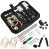 Kit de Herramientas para Guitarra Lima Llave Regla de Espaciado entre Cuerdas Cortador Enrollador de Cuerdas Pulido de Trastes Juego de Herramientas de Reparación de Guitarra