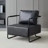 Cadeira de sofá de ferro estilo retrô industrial luxo leve simples sala de estar área de lounge sofá designer sofá pequeno individual