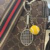 Llavero Colgante de Tenis Simulado Venta al por Mayor Mini Regalo Deportivo Llavero de Tenis Manualidades Llavero de Tenis