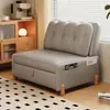 Sofá Cama, Individual, Extensible, Plegable, Doble, para Dormitorio y Sala de Estar, Doble Uso, para Apartamentos Pequeños, Balcón, Multifuncional, Integrado, Estilo Antiguo
