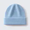 Gorro 100% cachemir puro, unisex, para hombres, mujeres y niños, gorro de punto cálido y grueso, adecuado para actividades al aire libre, ciclismo y para proteger los oídos del frío