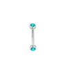 Amazon Cross-Border Diamante Duplo Aço Inoxidável Unhas para Sobrancelha Cor Zircônio Unhas para Sobrancelha Rosqueado de Duas Pontas Joias para Piercing Atacado
