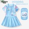 Traje de baño infantil 2024 Nuevo Elsa Princesa Secado Rápido Niñas Elsa Una Pieza Más Pantalones de Seguridad Traje de Baño Traje de Baño