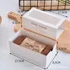 Caja de Horneado con Cajón Caja de Pastel con Cajón Caja de Empaque para Pastel en Rollo de Toalla Caja de Papel con Compartimentos Caja para Pastel en Rollo Suizo Caja para Rollo de Toalla