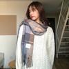 Bufanda para Invierno Estudiantes Chicas de Preparatoria Chicas de Secundaria Sentido Otoño e Invierno Bufanda a Cuadros para Hombres Estilo Japonés Engrosada Cálida