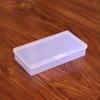 Caja de muestra vacía de plástico rectangular transparente con componentes, caja de embalaje, caja de almacenamiento de herramientas, venta al por mayor, larga PP