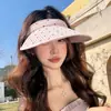 Gorra Fresca y Dulce Estilo Coreano, Transpirable y Versátil Sombrero de Protección Solar para Mujer, Adecuado para Verano, Playa y Costa