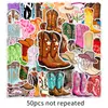 50 pegatinas de graffiti de botas de vaquero personalizadas tendencia creativa transfronteriza decorativas para taza de agua funda de teléfono móvil pegatinas para equipaje