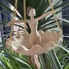 Nueva Decoración Colgante para Macetas de Bailarina de Ballet Transfronteriza