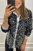 Camisa informal holgada de lentejuelas de manga larga de otoño/invierno 2024 de AliExpress, Amazon, estación independiente transfronteriza.