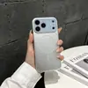 Funda magnética para iPhone 17 Pro Max con colores contrastantes, Funda protectora anti-caídas de alto nivel color Plata Mate para Apple 16/15