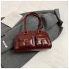 Bolsa Retrô Feminina Grande Capacidade 2024 Nova Outono e Inverno Casual Bolsa de Ombro de Abaixo do Braço Popular Este Ano Bolsa Almofada para o Trabalho