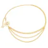 Cadena corporal exagerada de atmósfera de comercio exterior cadena de cintura de vestido exagerado Sol Luna cadena de cintura femenina callejera tendencia metal cadena de cinturón