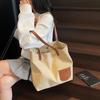 Nova Bolsa de Lona Estilo Japonês para Mulheres, Bolsa Tote Simples para o Dia a Dia, Bolsa de Mão Versátil da Moda, Bolsa de Ombro, Bolsa de Tecido de Grande Capacidade