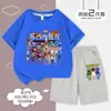 Pizzy's Parlor Restaurante de Susie Conjunto de Verano para Niños Shorts de Manga Corta Estampados Conjunto de Dos Piezas para Niños Mayores
