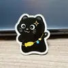 Broche Acrílico de Gatinho Desenho Animado Gato Preto Fofo Pingente para Mochila Decoração Pino Venda por Atacado Broche Pequeno Personalizado