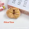 Juguete de Peluche de Capibara Chirriante Colgante Croissant Pata de Pollo Llavero de Capibara Broche Accesorio para el Cabello Accesorio para la Ropa