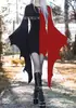 Transfronterizo 2023 otoño Europeo y Americano Amazon deseo Nuevo vestido de Halloween de manga larga irregular estampado