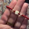 Pulseira Colorida de Miçangas Kitty de Seis Peças Feminina Fofa Combina com Tudo Dopamina Zen Pulseira de Casal Namorada