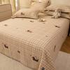 Lençóis de Cama Puros de Algodão Escovado Dachshund Peça Única Outono e Inverno Espessados Puros de Algodão Cobertor de Quilt Infantil Cama de Dormitório Único Conjunto de Três Peças
