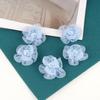 Flor de tela estilo coreano diy hecha a mano flor de seda organza gasa flor de hilo accesorios de ropa accesorios para el cabello zapatos accesorios de flores