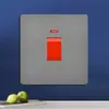 Tomada de Parede Cinza Versão Hong Kong e Austrália Tomada Estilo Britânico 13A com Painel de Interruptores de Carregamento Tipo-C+USB para Exportação