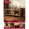 Caja de Almacenamiento Cosmético Cajón de Escritorio Tipo Madera Almacenamiento Encimera Perfume a Prueba de Polvo Gabinete Pequeño Estante de Almacenamiento de Mesa