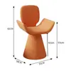 Taburete de Maquillaje Moderno y Sencillo Taburete de Tocador para Dormitorio Silla de Maquillaje Giratoria Silla con Respaldo Estilo Crema Silla para Tocador