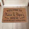 Nueva alfombrilla de suelo estilo americano transfronteriza para entrada, resistente a la suciedad, fácil de mantener, resistente al desgaste, alfombrilla decorativa para baño en stock