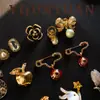 Broche de Camélia Europeu e Americano Elegante Fashion Retrô com Esmalte Gotejado Alto Padrão Luxo Leve Versátil Acessório de Broche de Alto Padrão