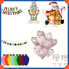 Globo de Navidad Caricatura Globo Especial de Película de Aluminio Papá Noel Feliz Navidad Decoración Decoración de Nochebuena Suministros