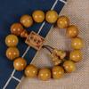 Pulseira de sândalo dourado material antigo extensão contas de madeira atacado pulseira da moda mogno texto brincar joias masculino e feminino texto brincar